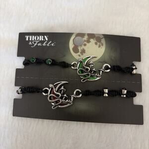 Snake Moon Thorn & Fable New Hot Topic Bracelet Jewelry Best Friend Friendship